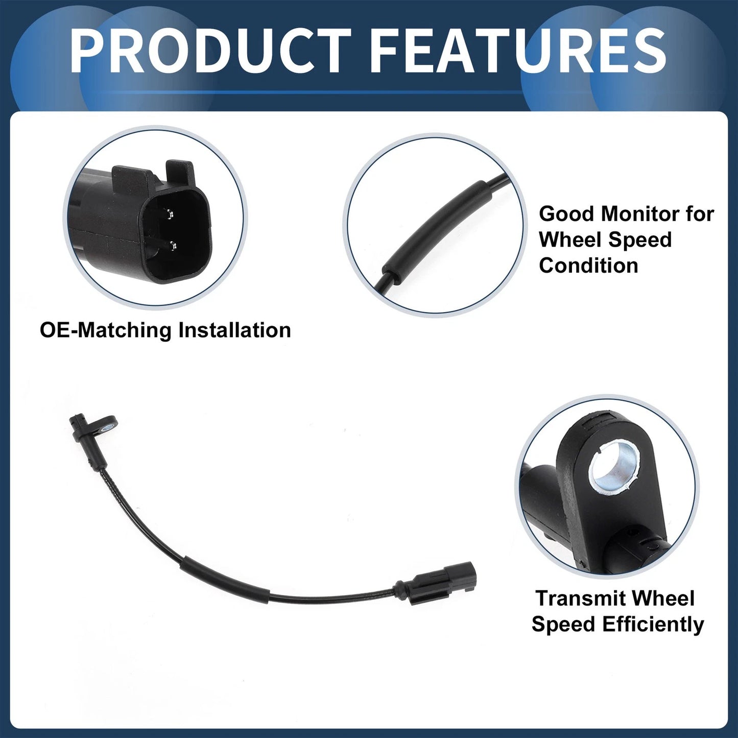 ABS Wheel Speed Sensor for Ford Transit 150 (2015–2023) No.BK3Z2C204B