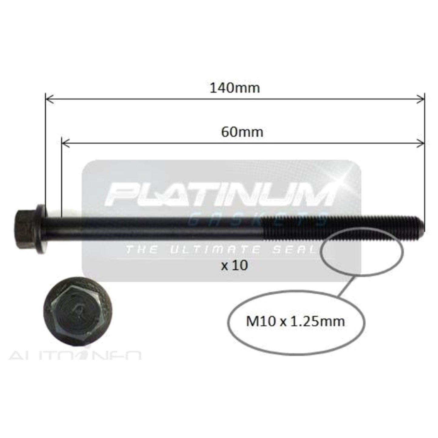 Engine Cylinder Head Bolt Set for Daewoo Kalos (2003–2004)