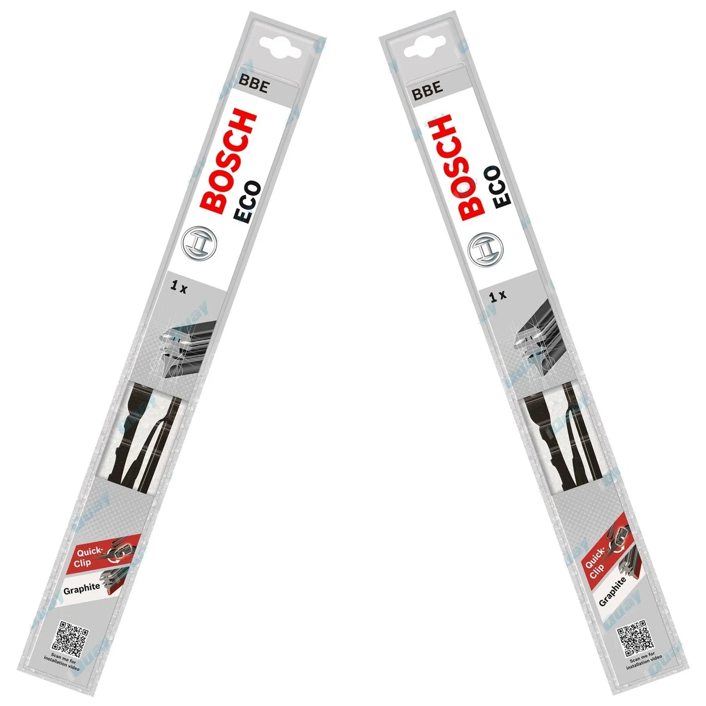 Front Pair Bosch Eco Wiper Blades Set for Nissan Pulsar N13 N14 1987~1995