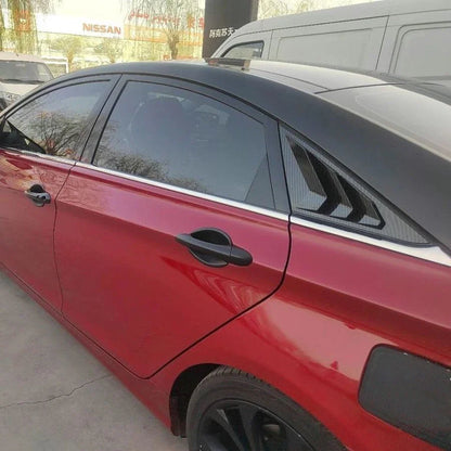 2 x Carbon Fiber Window Louver Cover for Hyundai Sonata (2011–2014)