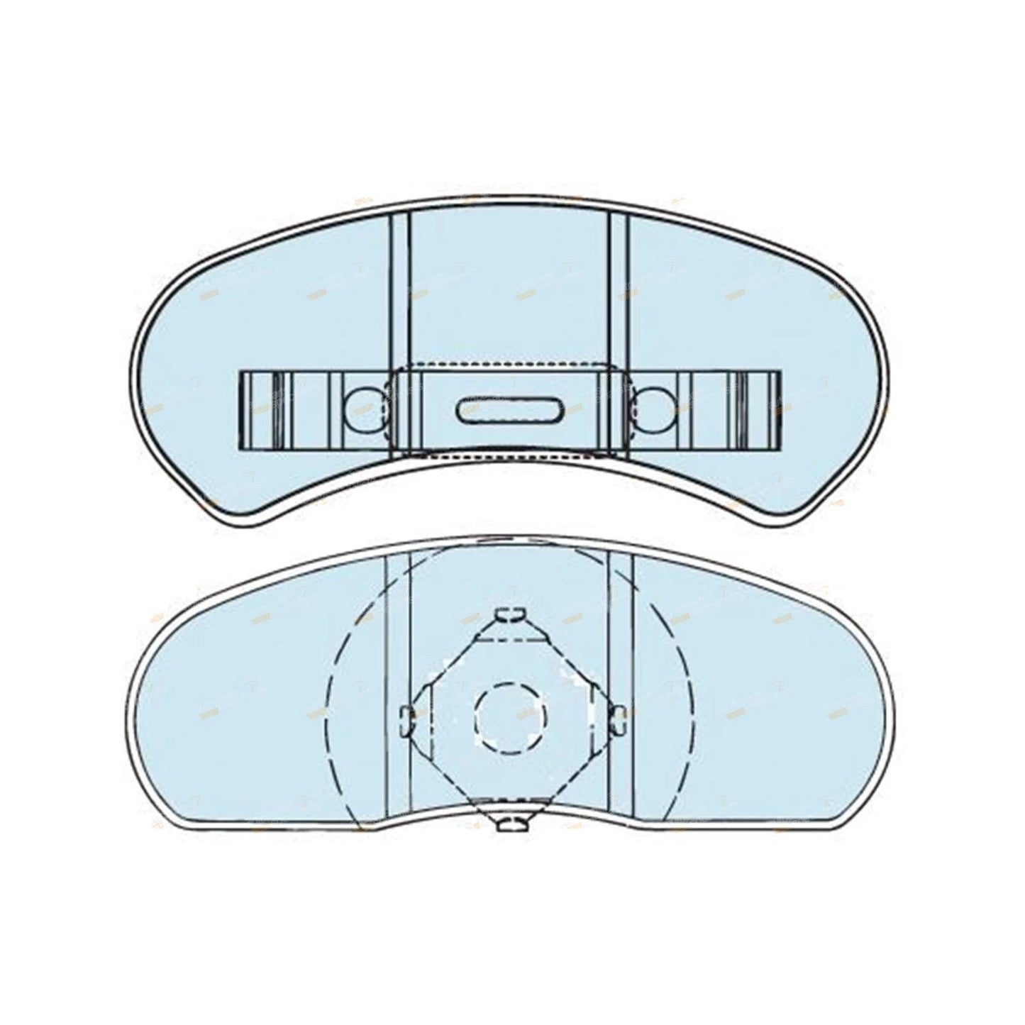 Set of 4 Rear Disc Brake Pads for Ford Falcon XB XC XD (1973–1981)