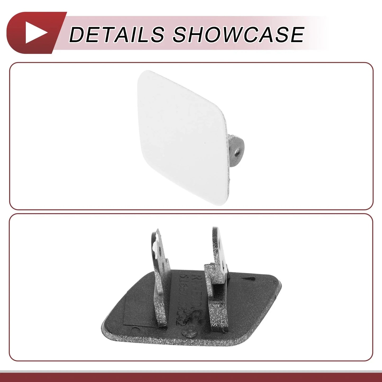 Front Right Bumper Trim Nozzle Cover for BMW X5 (2007 - 2013) White
