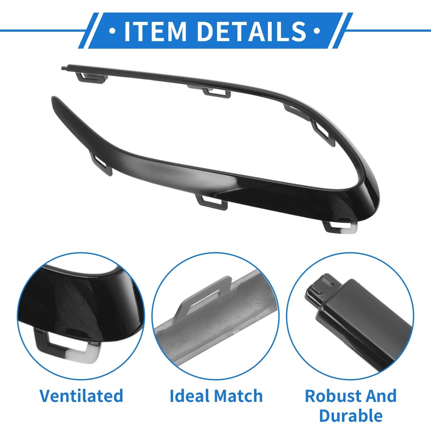 Rear Right Bumper Grille Trim for Mercedes-Benz W118 CLA (2020-2023)
