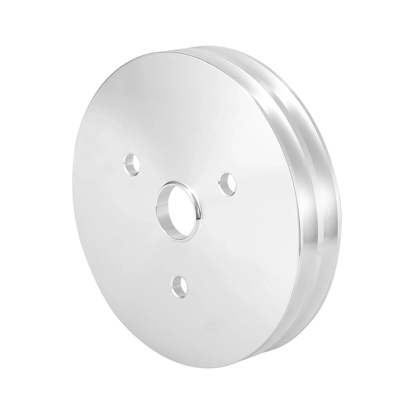 Crankshaft Pulley 2 Groove Aluminum Alloy for Chevy SBC 350 ()