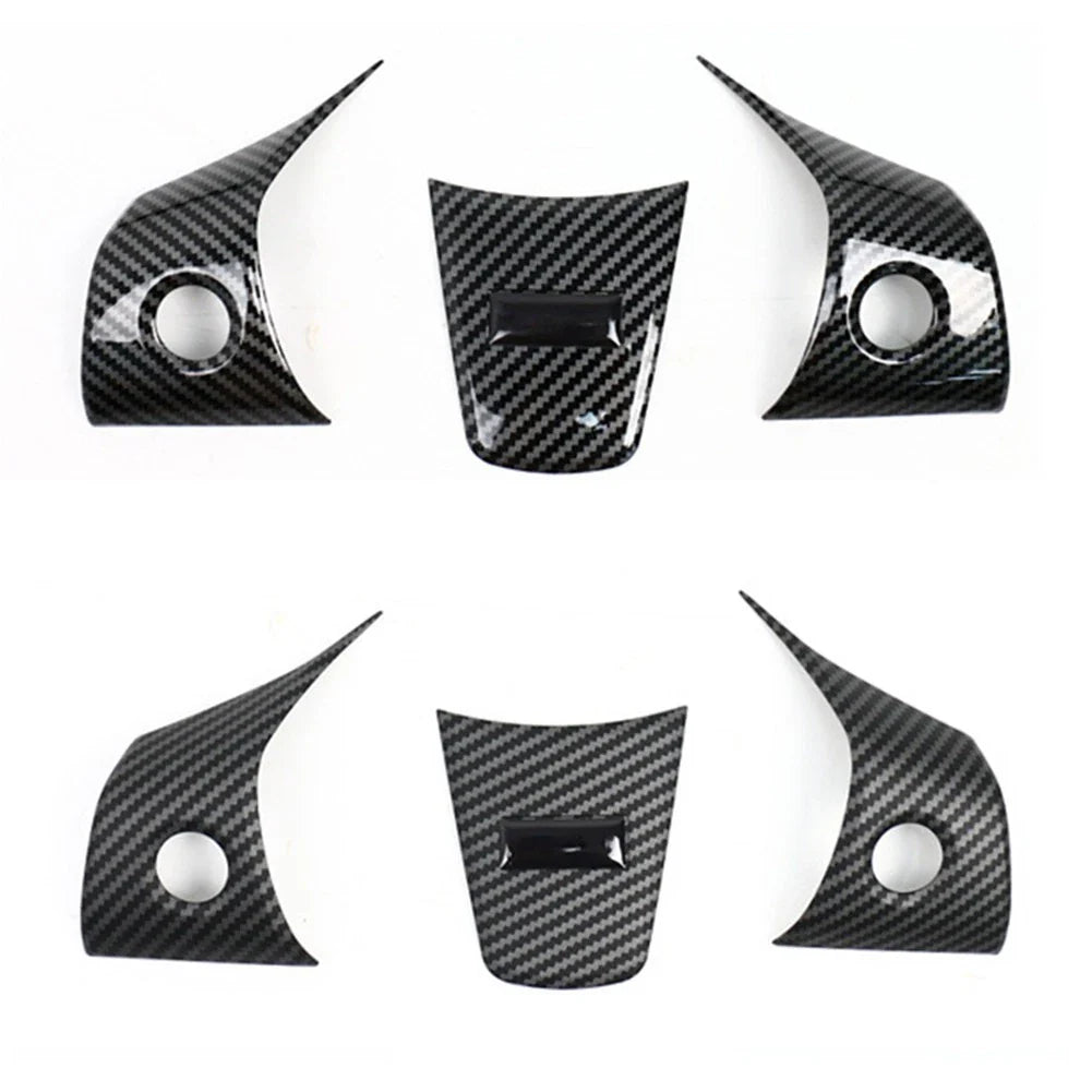 Carbon Fiber Interior Steering Wheel Trim for Tesla Model 3 (2017–2024)