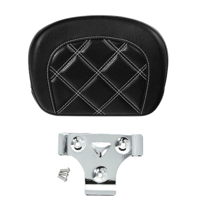Black Passenger Sissy Bar Backrest Pad for Harley Touring Electra Glide (2014-2023)