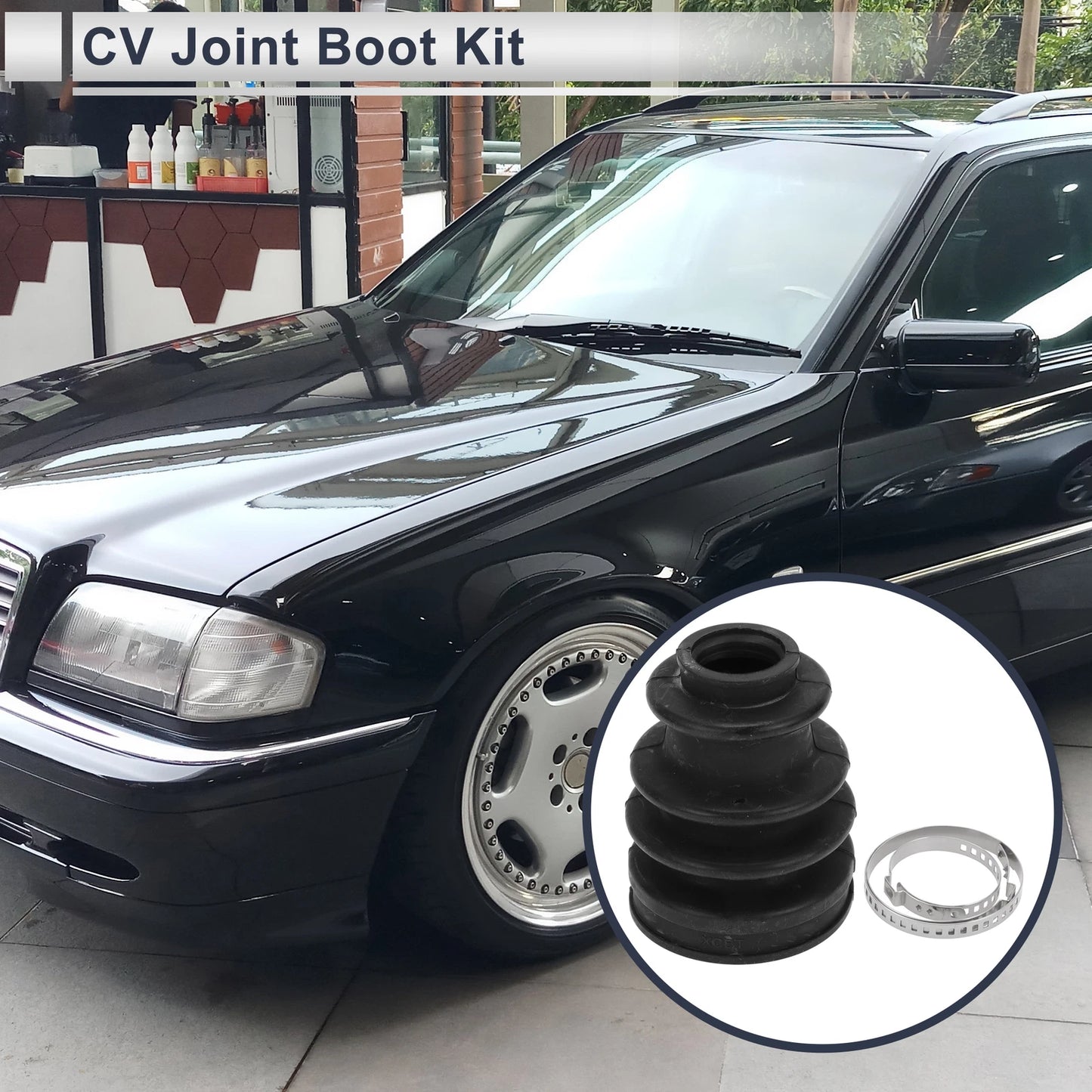 Outer CV Joint Boot Kit with Clamps for Mercedes-Benz 180C (1960–1963)