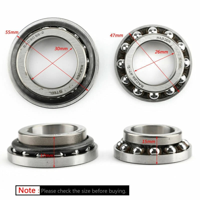 Steering Bearing Kit for Honda CB1000R/500F VT750 Shadow (91016-MR7-003)
