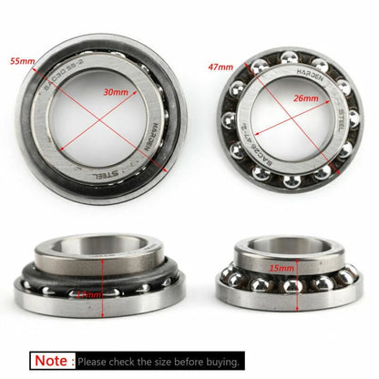 Steering Bearing Kit for Honda CB1000R/500F VT750 Shadow (91016-MR7-003)