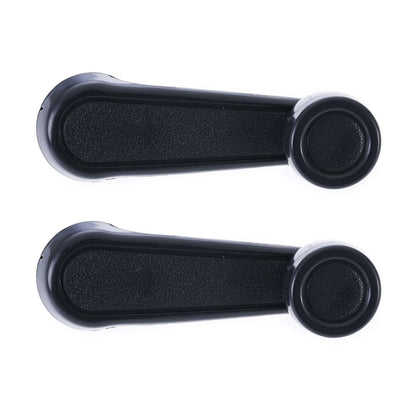 2X Black Window Crank Handle for Toyota Landcruiser (1969–2007)