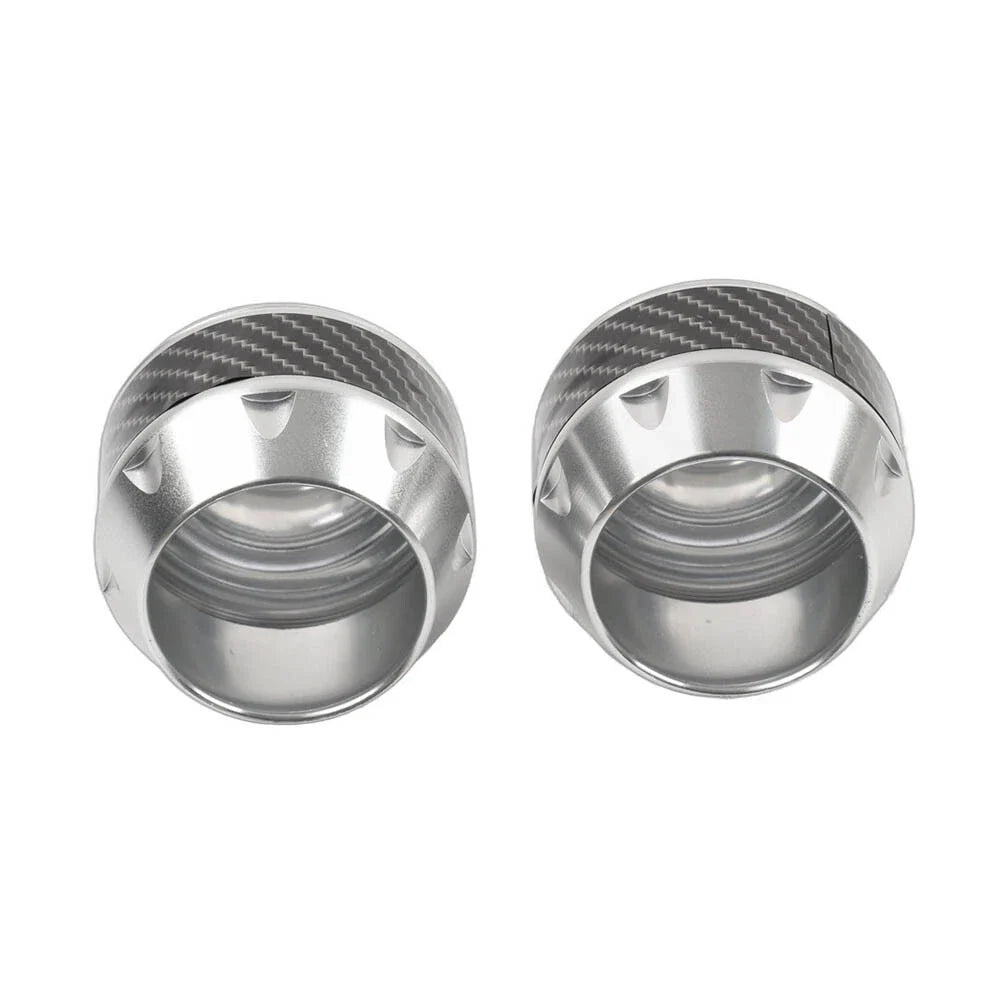 Silver Front Fork Frame Sliders for Motorcycle Crash Protection