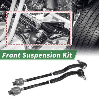 8pcs Front Suspension Kit Inner Outer Tie Rod End for Ford Edge (2007–2014)