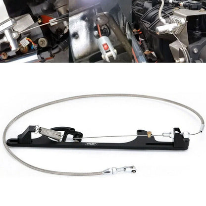 Throttle Cable Kit / Braided Gas Cable for Chevy LS1 Engines