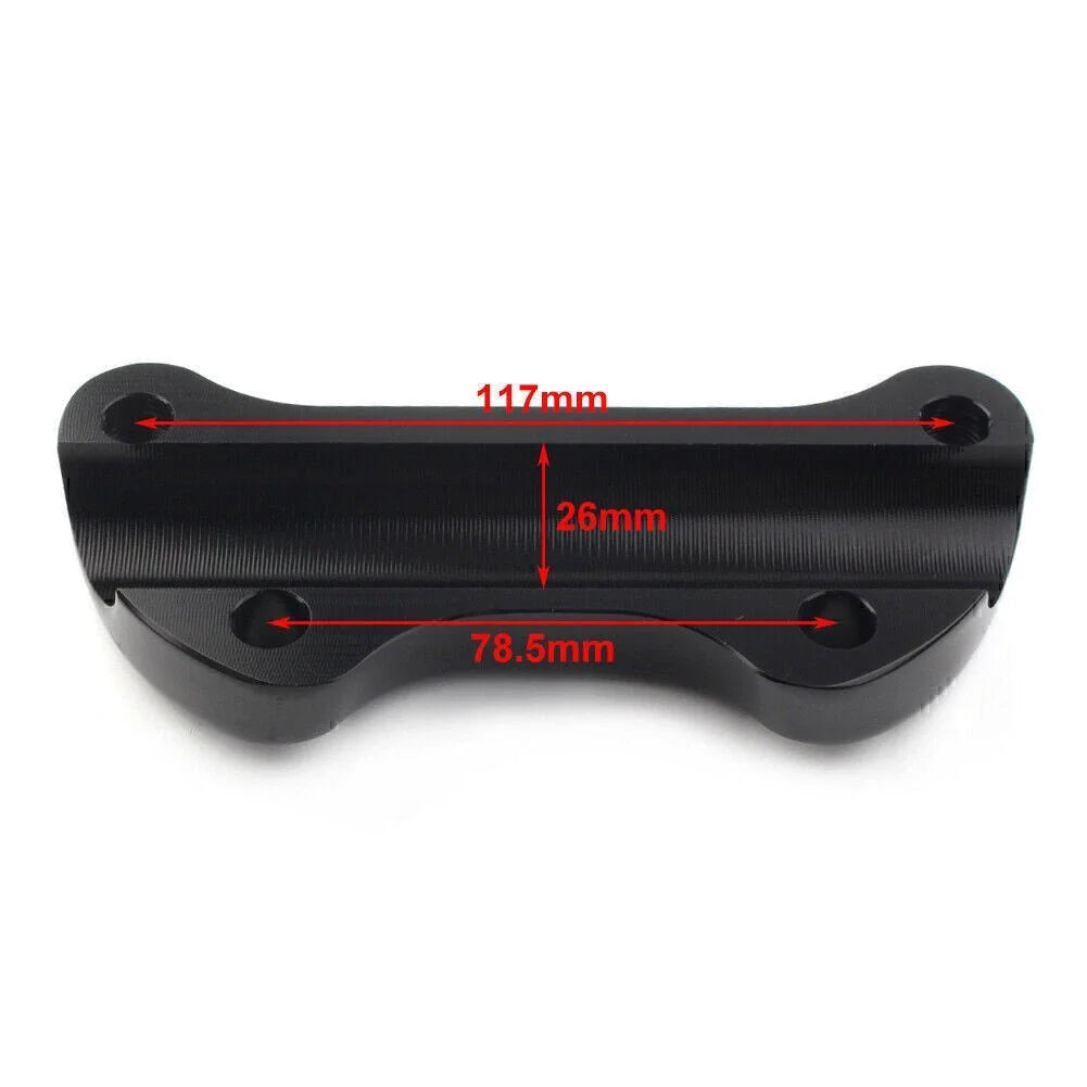 1" Handlebar Riser Top Clamp Cover for Harley Sportster Softail Dyna