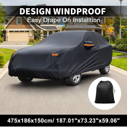 Waterproof Car Cover with Driver Door Zipper for Hyundai Tucson