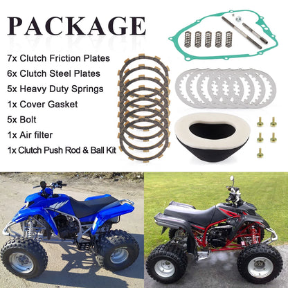 Clutch Friction Steel Plates Push Rod Kit for Yamaha Blaster YFS200 (1988–2002)
