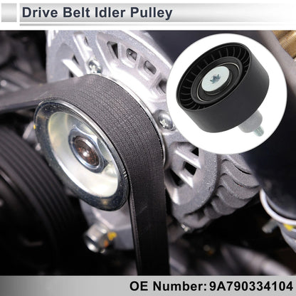 Drive Belt Idler Pulley for Porsche Cayenne (2020-2024) Black 1 x Piece