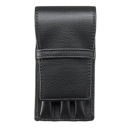 Pens Roller Storage Holder Leather Fountain Pen Case Pouch 3 Holes