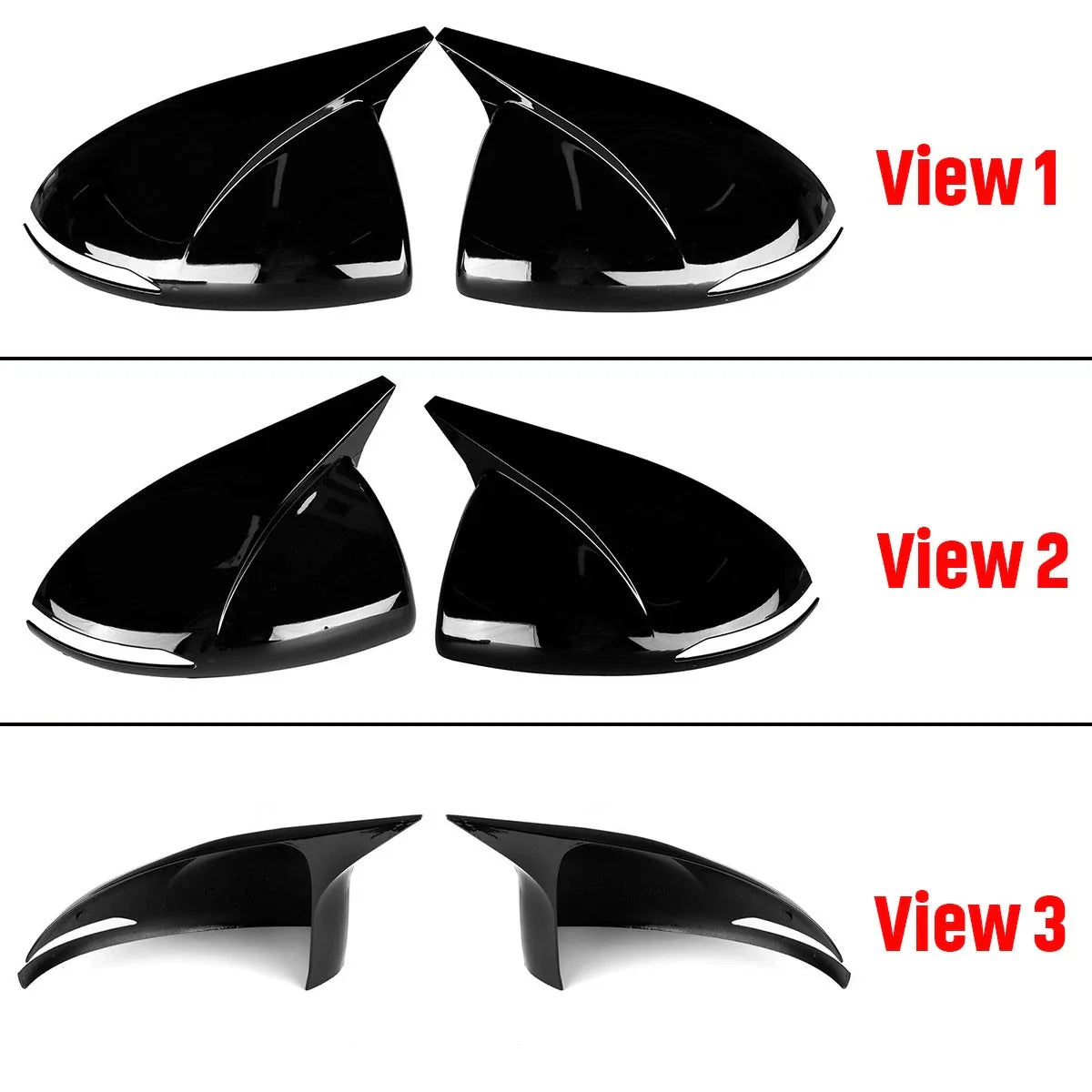 Rearview Side Mirror Cover Trim 2pcs for Hyundai Sonata DN8 (2020–2023)