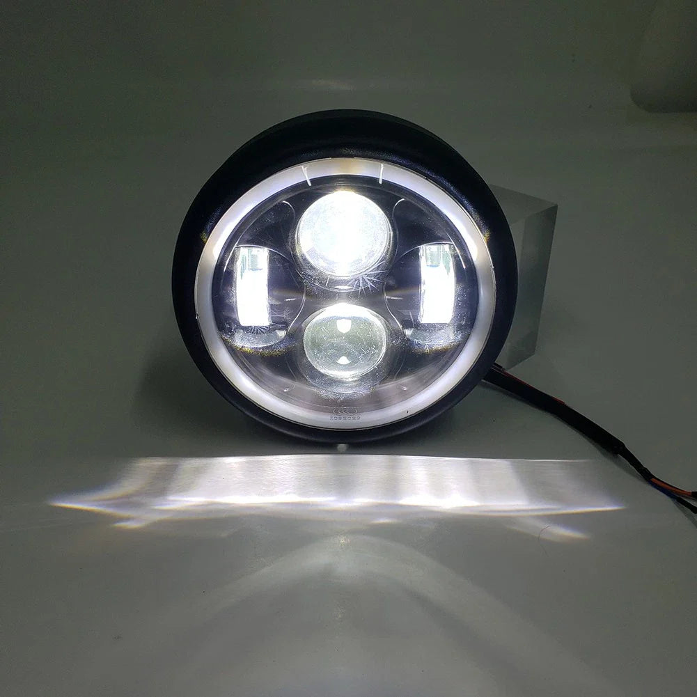 5.75" LED Round Headlight DRL for Harley Motorcycle
