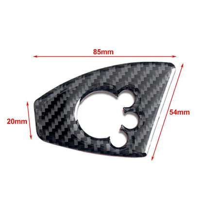Carbon Fiber Black Interior Door Lock Button Cover Trim for Audi TT TTRS (2008-2014)