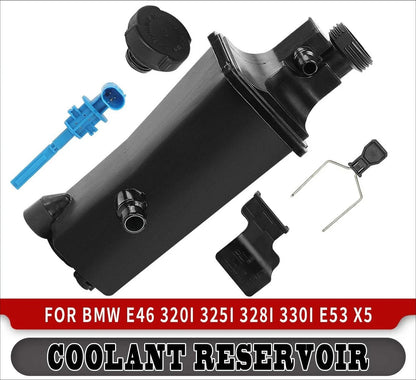 Radiator Coolant Overflow Expansion Tank with Sensor for BMW E46 (1998–2006)