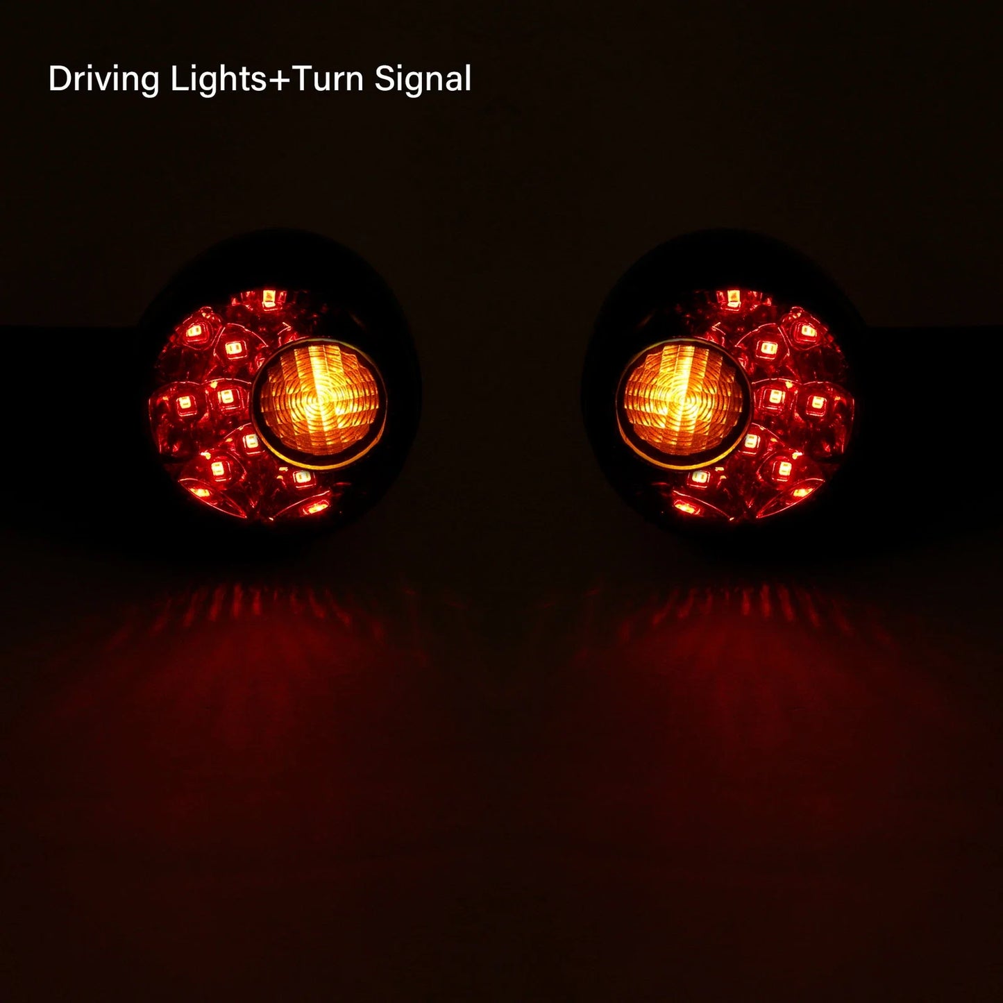 Black LED Amber Rear Turn Signals for Harley Sportster XL (1992-2022)