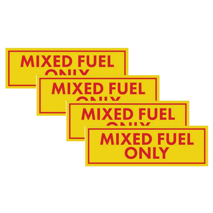 2 x 6-Inch Mixed Fuel Only Vinyl Decals for Trucks (Gasoline Oil)