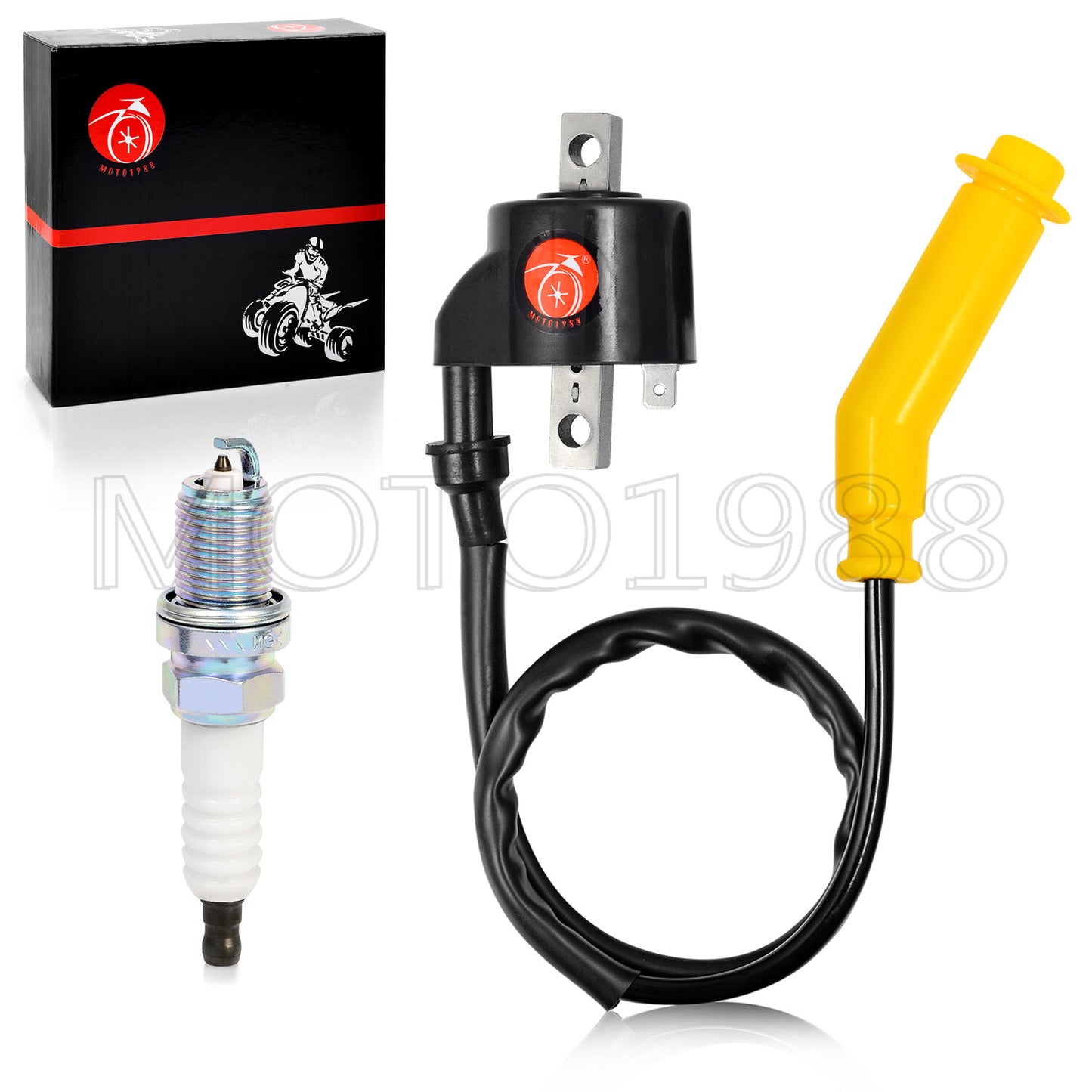Ignition Coil & Spark Plug Set for Honda Foreman 500 TRX500 (2005–2011)