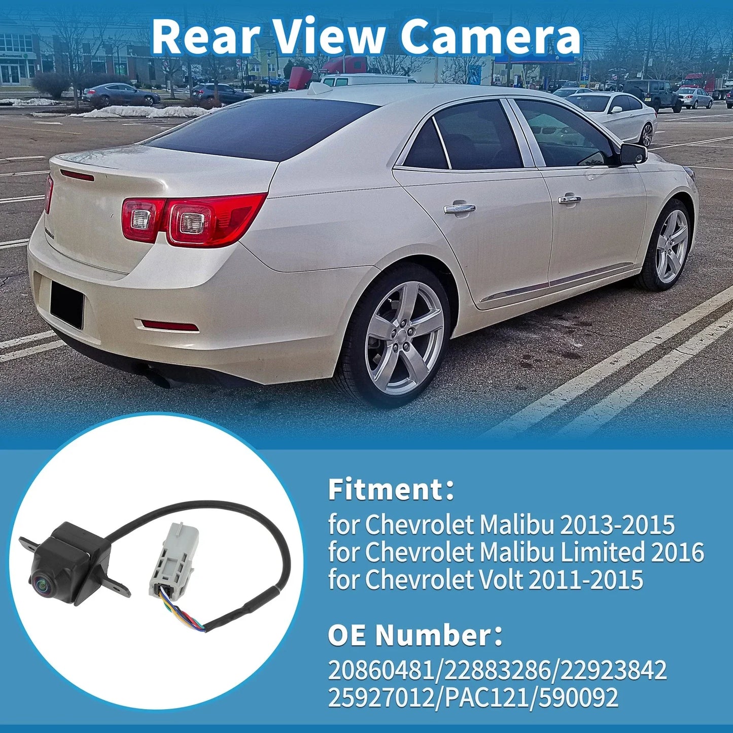 Rear View Park Assist Backup Camera for Chevrolet Malibu (2013-2015)