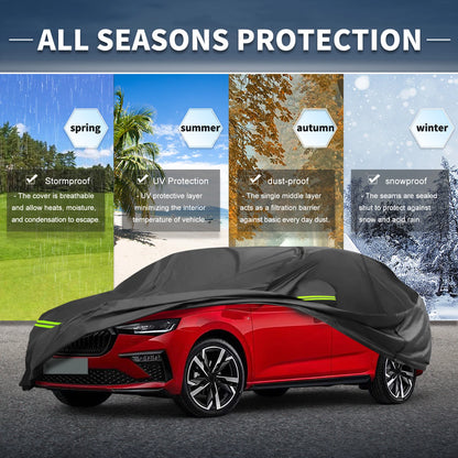 Waterproof Car Cover 244D-PU for Skoda Scala (2019–2024) with Zipper