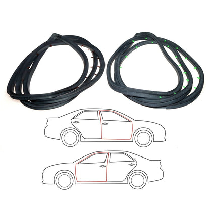 Front Door Weatherstrip Pair for Toyota Corona Mark II (1968–1972)
