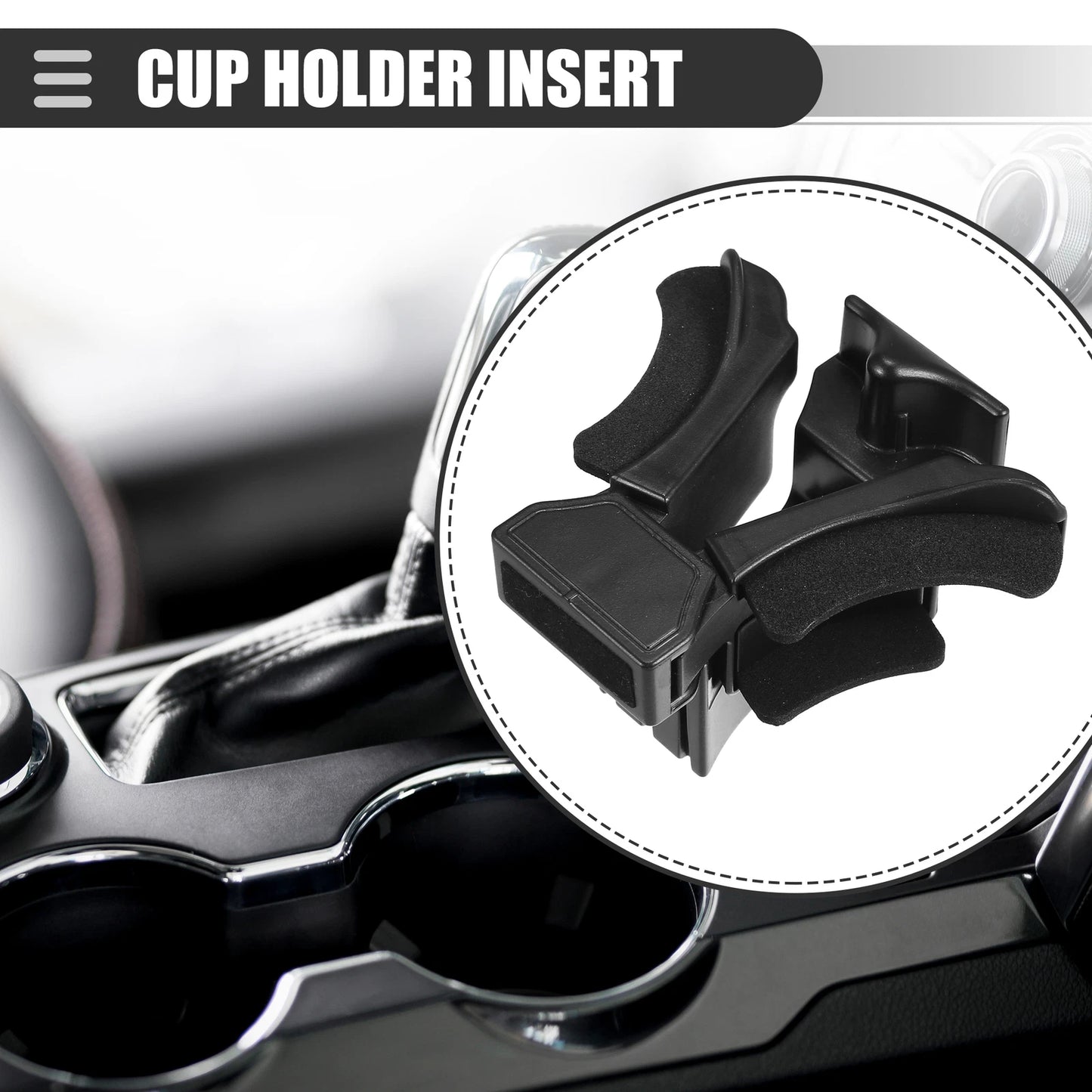 Front Center Cup Holder Insert for Lexus GX470 (2003–2009) 55633-60050 Black