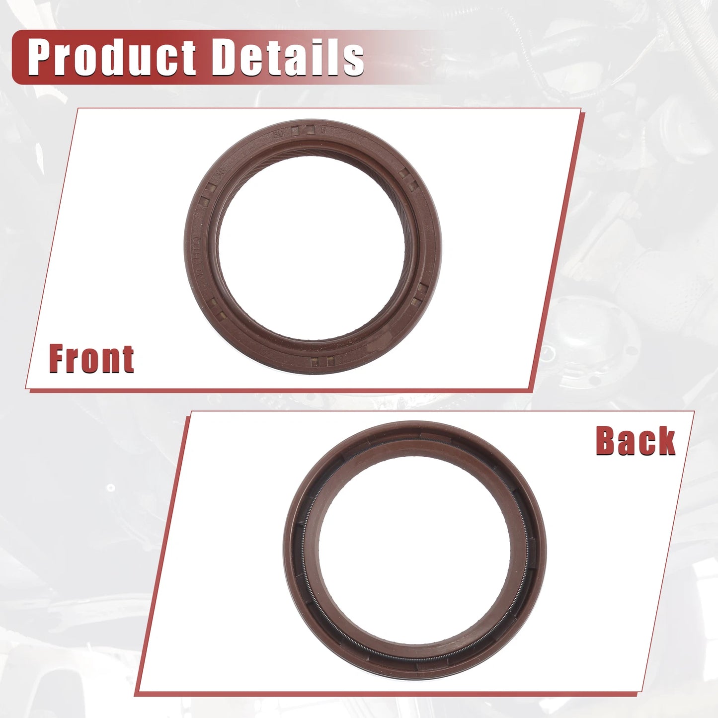 2X Oil Pump Crankshaft Seal for Toyota Avensis (1997–2003) No. 9031138081