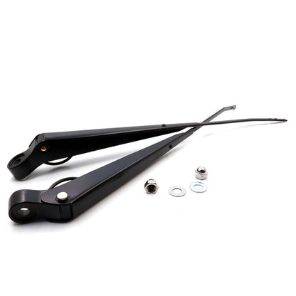 RHD Black Windshield Wiper Arm Pair for Toyota Corolla Sedan (1970–1982)