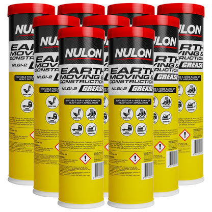 9 x Grease Cartridges for Skid Steer Bobcat Excavator (450g)