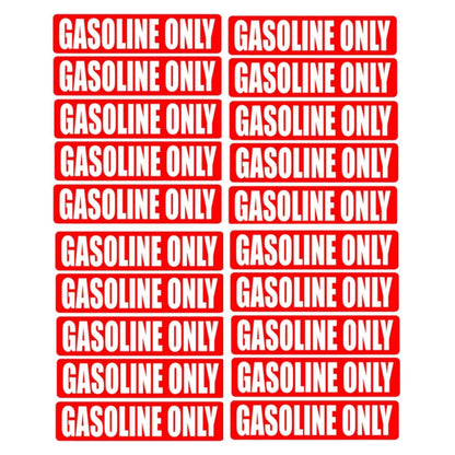 20Pcs Vinyl Fuel Door Decal for Gasoline Only Vehicles