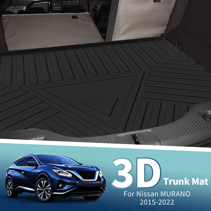 Flat Face Cargo Liner Rear Trunk Mat for Nissan Murano (2015–2022) TPE