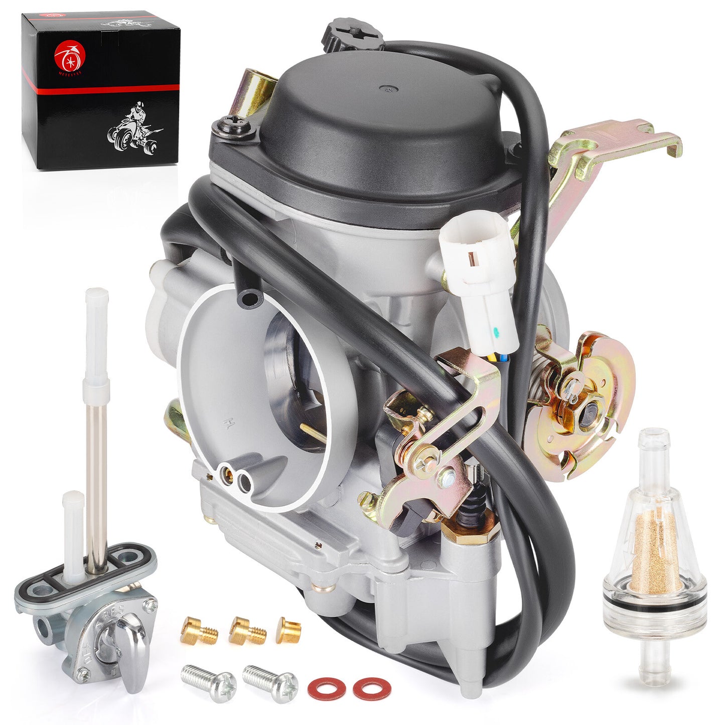Carburetor and Fuel Valve for Yamaha Road Star 1600 1700 (1999–2003)