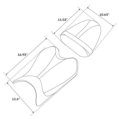 Driver & Passenger Seats for Yamaha YZF R6 (2008-2016)