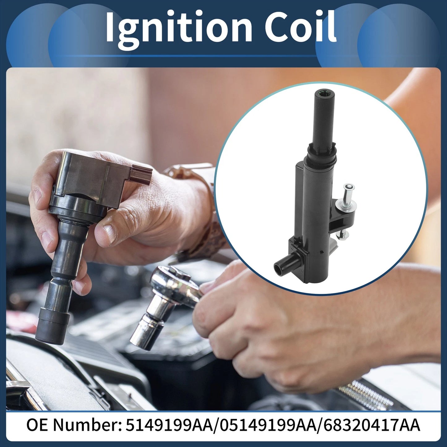 Ignition Coil Pack No.5149199AA for Dodge Dakota V6 3.7L (2009–2010)