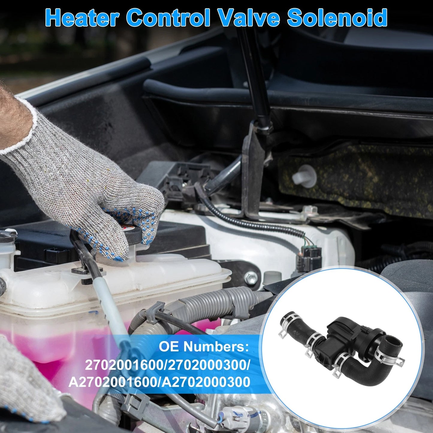 Engine Coolant Shut Off Valve for Mercedes-Benz CLA250 (2017–2019) 2702001600