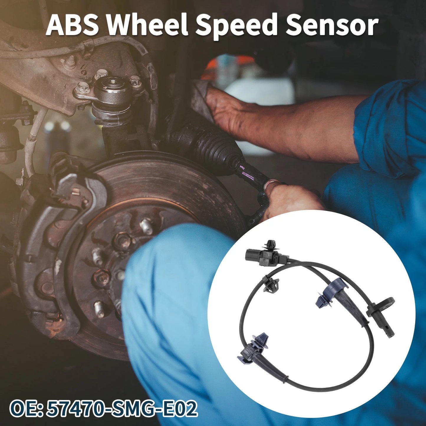 Rear Right ABS Wheel Speed Sensor 57470-SMG-E02 for Honda Civic (2006–2011)