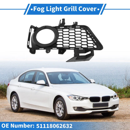Front Right Fog Light Grill for BMW 3 Series (2012-2018) Black