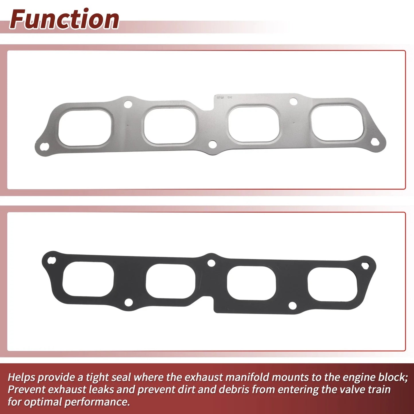 Exhaust Manifold Header Gasket for Chevrolet Malibu/Camaro (2016-2023)