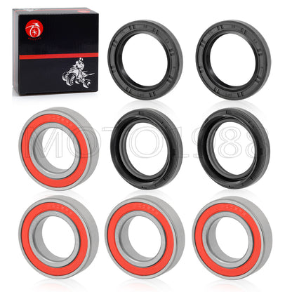 2X Front Wheel Bearing Seal Kits for Yamaha Grizzly 350 400 450 (2007–2008)