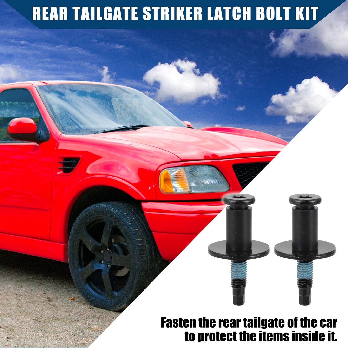 2X Rear Tailgate Striker Latch Lock Bolt 1L3Z99404A42AA for Ford F150 F250 (2004–2008)