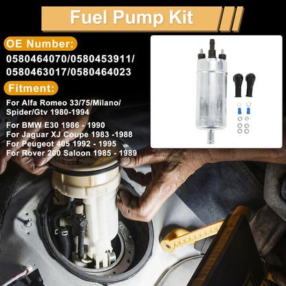 Fuel Pump Set for Alfa Romeo 33/75 (1983–1995) Replaces 0580464070