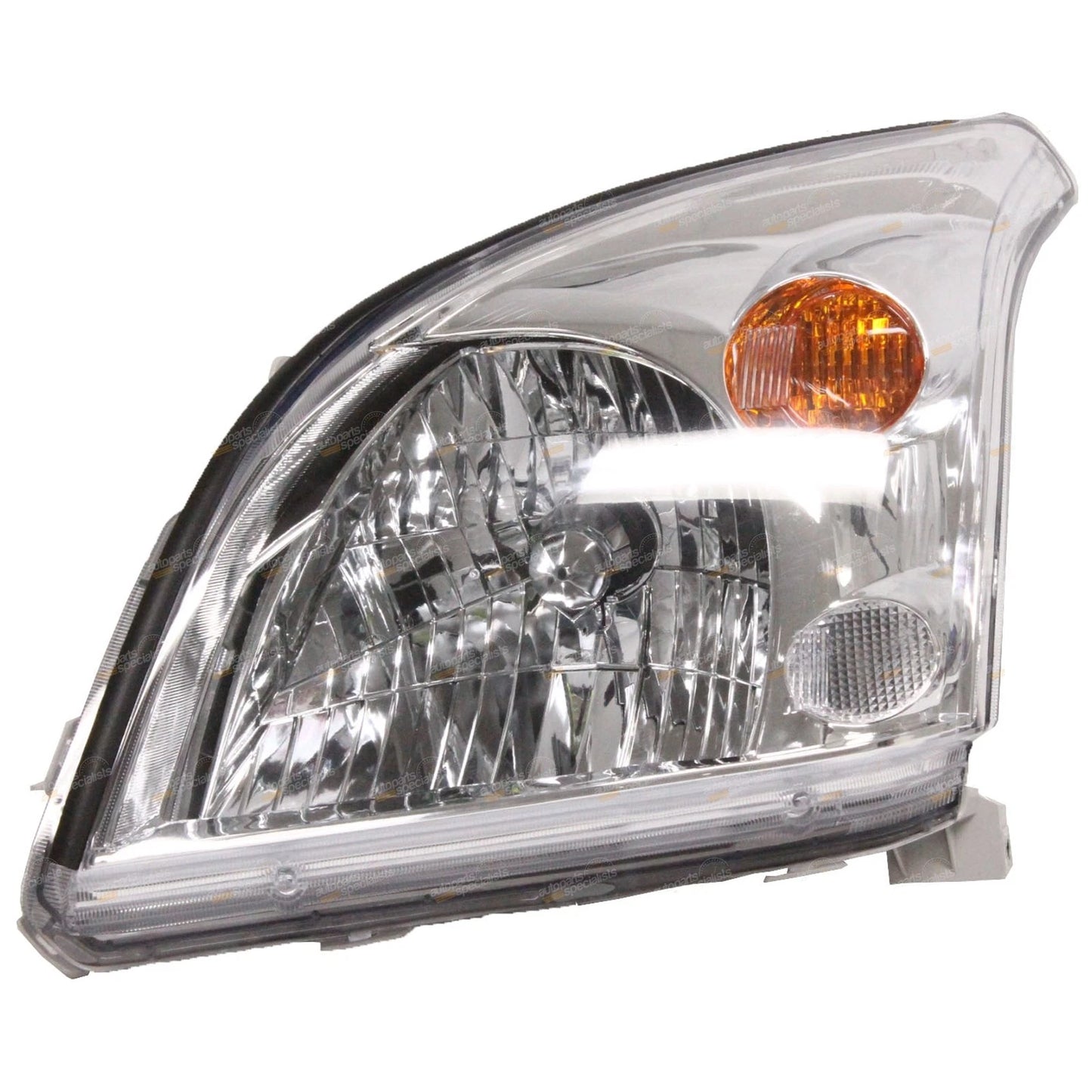 LH Chrome Headlight for Toyota Prado (2003–2009)