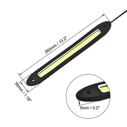 2X Waterproof COB LED Rubber Light for Universal Use (DC 12V)